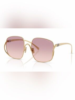 NEW Miu miu SMU A57 Pink Gradient Sunglasses